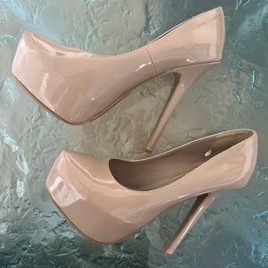 Chinese laundry heels Nude patent